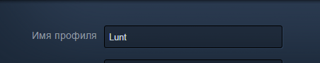 Изменение имение профиля в Steam