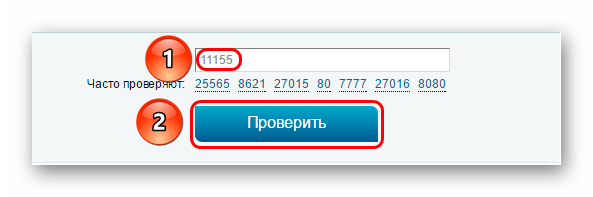 Проверка порта на 2ip