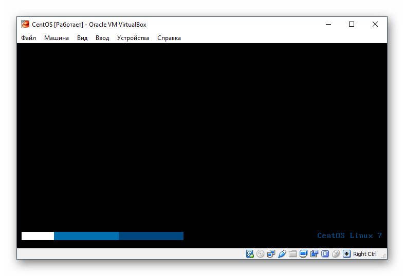 Анимация загрузки CentOS в VirtualBox
