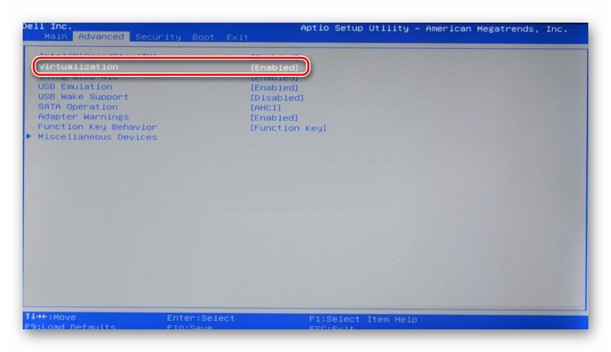 Включение Intel Virtualization Technology в AMI BIOS