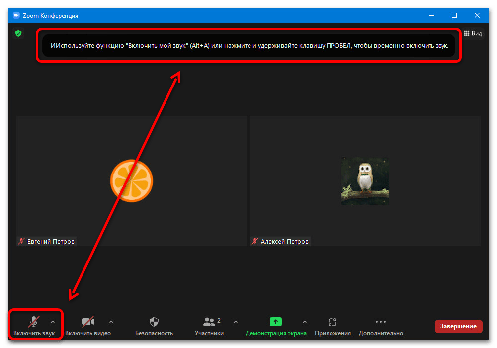 Как включить звук в Зуме на компьютере_010