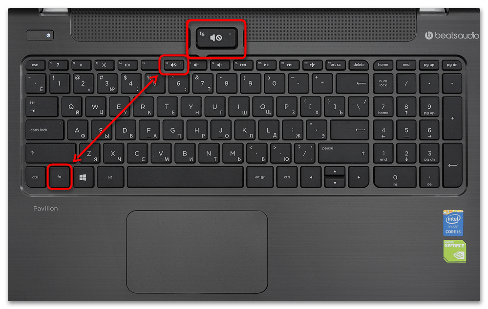 как на ноутбуке включить звук на клавиатуре-1