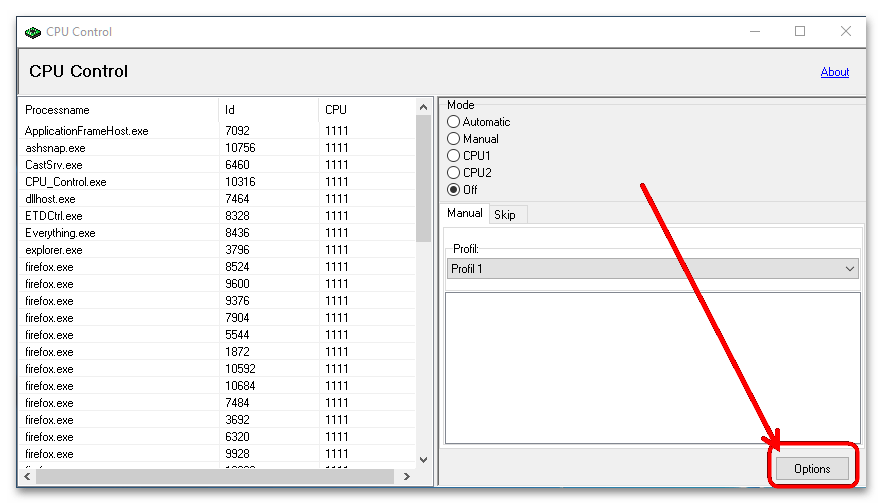 как пользоваться cpu control для игр-1