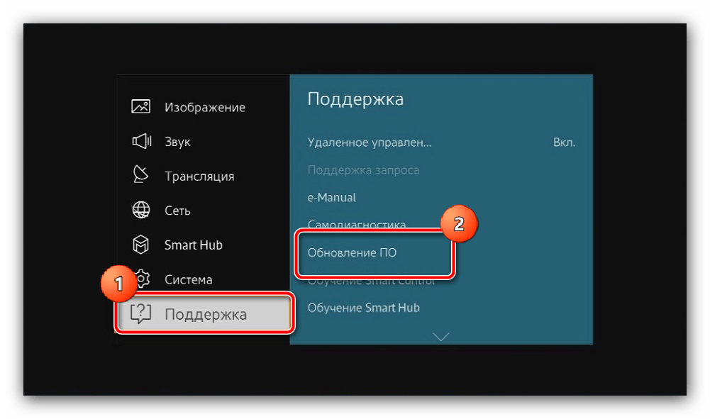 Открыть самодиагностику для устранения проблемы «Smart Hub обновляется. Повторите попытку позже» в телевизорах Samsung