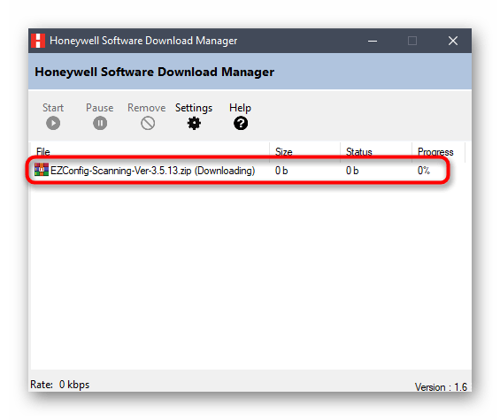 Загрузка программы-драйвера для сканера Honeywell Voyager 1450g