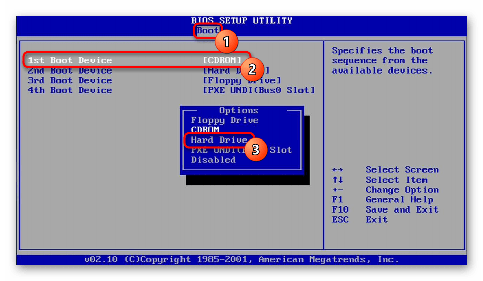 Альтернативный вариант отображения жесткого диска или SSD в BIOS