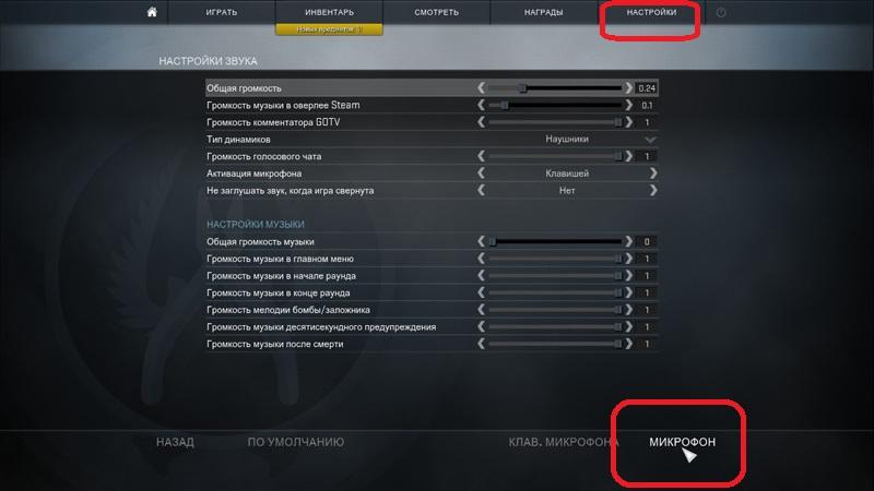Настройки звука в CS GO для AV Voice Changer Diamond