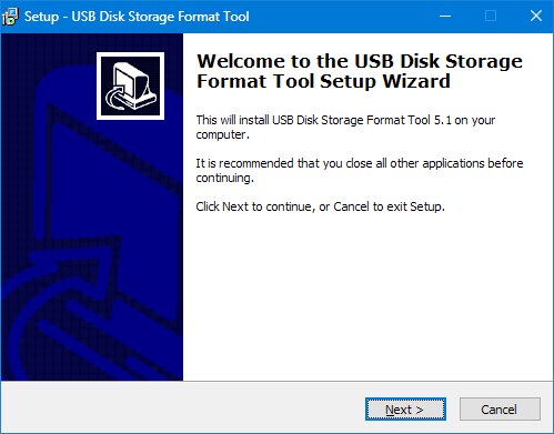 Установка HP USB Disk Storage Format Tool