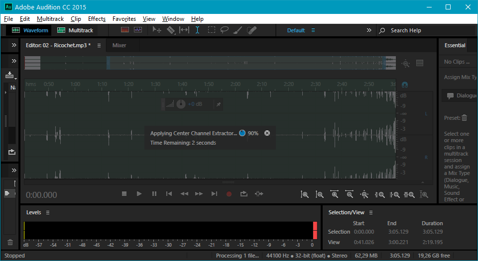 Применить в Adobe Audition