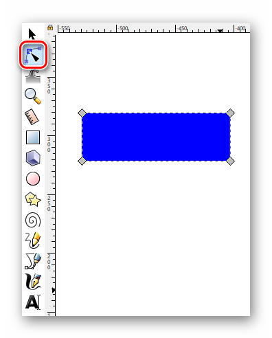 Включаем редактор узлов и рычагов в Inkscape