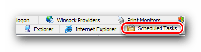Заходим во вкладку Scheduled Tasks в Autoruns
