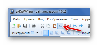 Обрезка изображения в Paint.NET