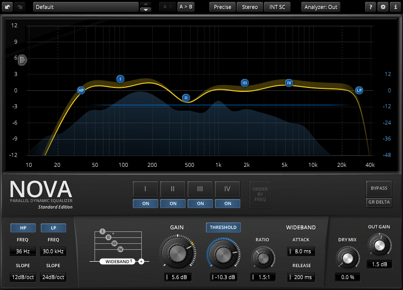 TDR Nova-67P плагин в программе Adobe Audition