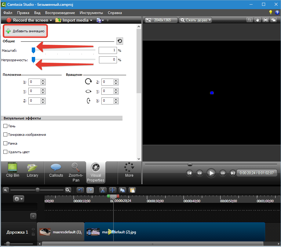 Визуальные свойства Camtasia Studio 8 (3)