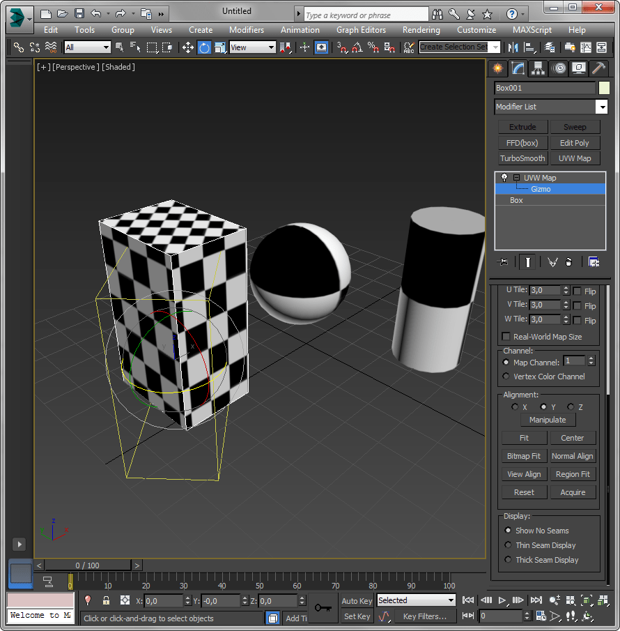 Простое текстурирование в 3ds Max 6