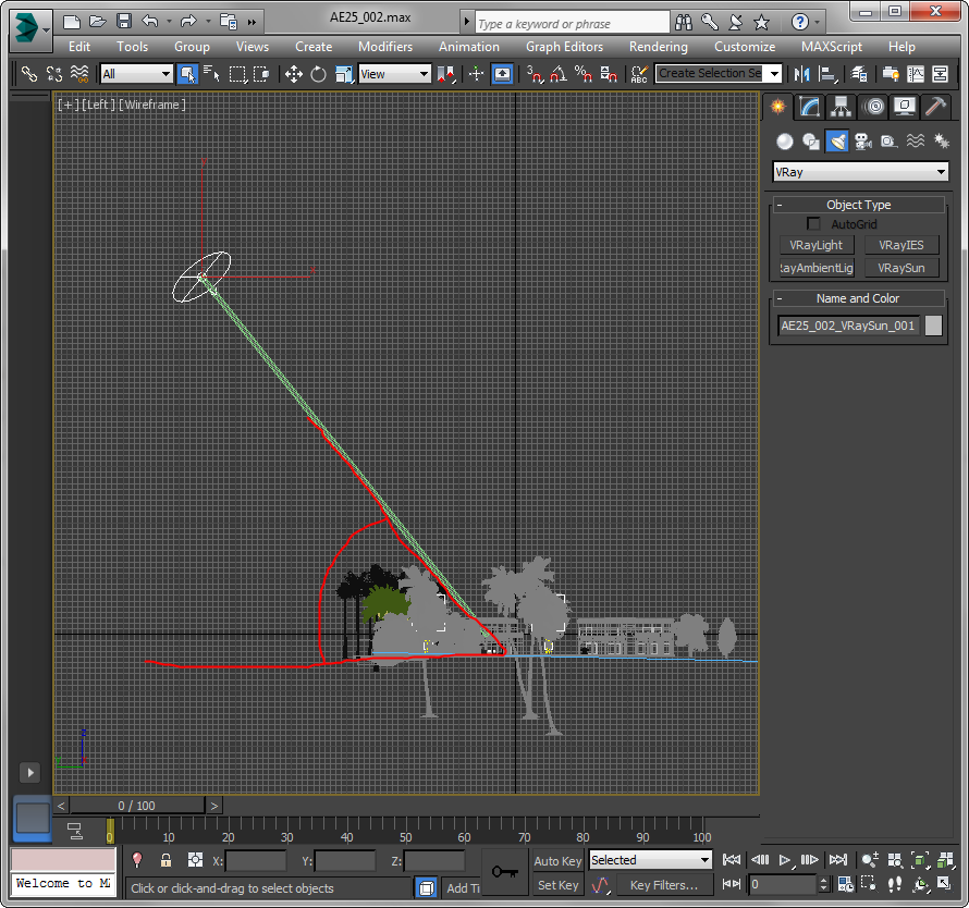 Экстерьерное освещение V-Ray 2