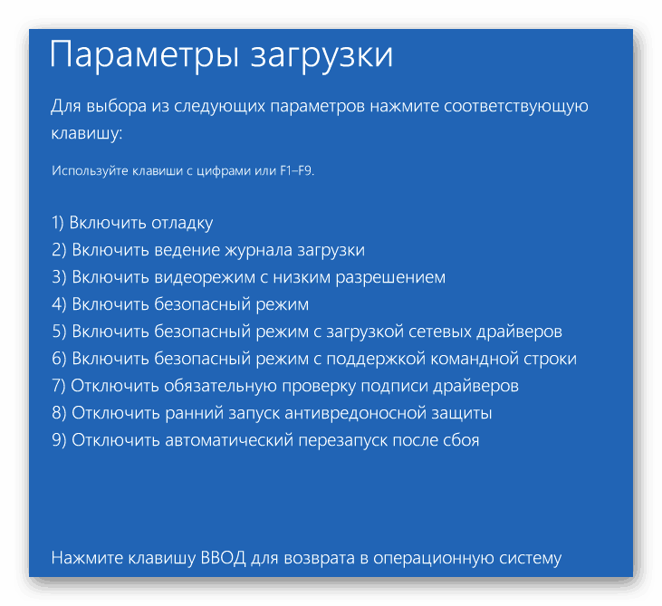 Возможность запуска компьютера в безопасном режиме