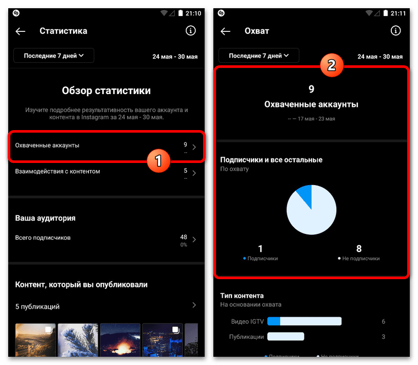 Как посмотреть охват в Инстаграм_002
