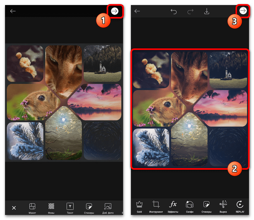Как в Инстаграме сделать коллаж_012