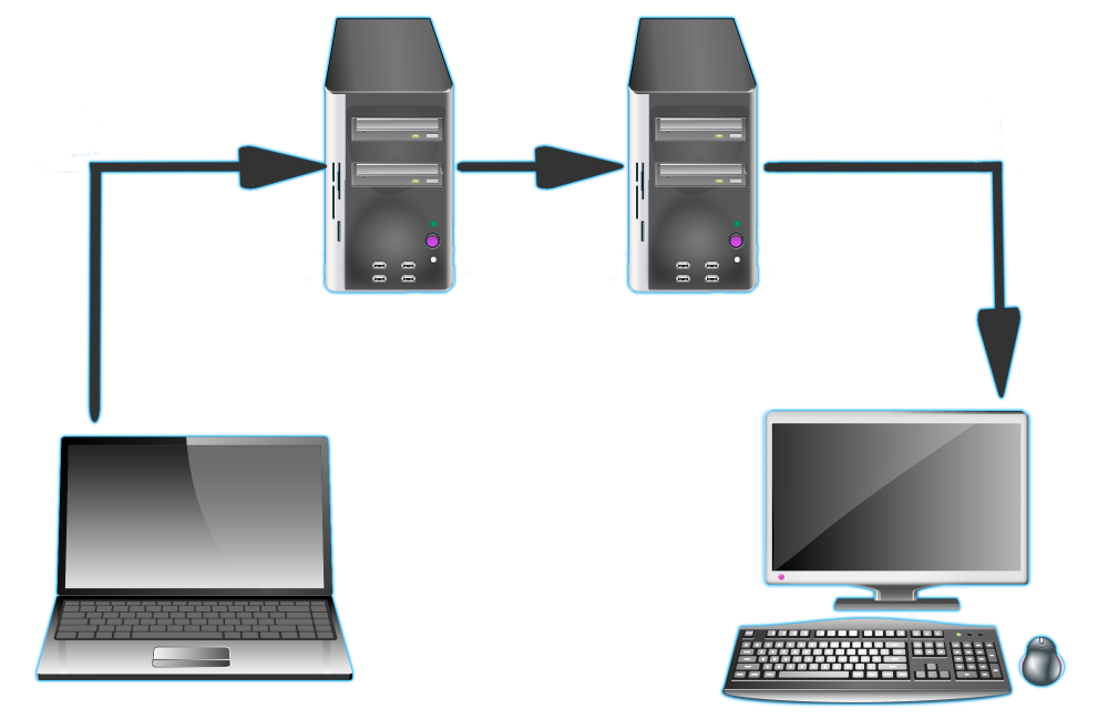 Схема работы электронной почты по протоколу SMTP