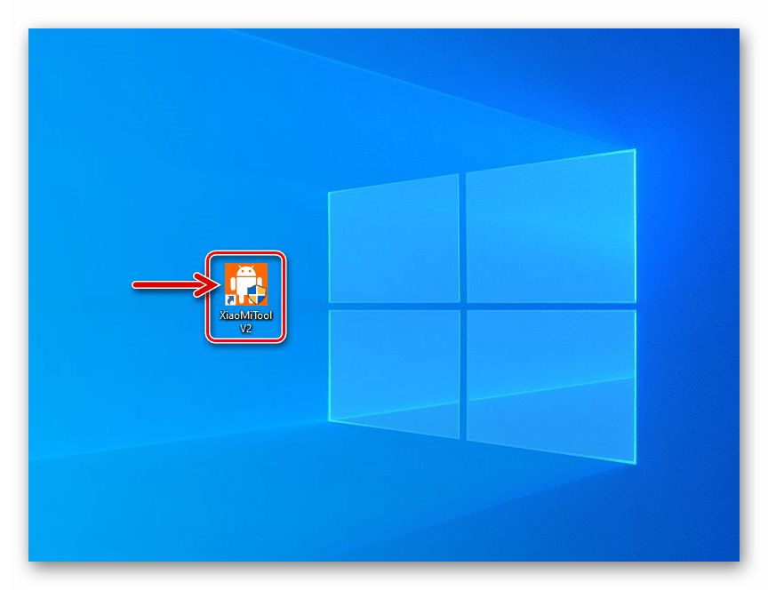 Redmi 6A XiaoMiTool V2 by Francesco Tescari запуск программы путем открытия ярлыка на Рабочем столе Windows