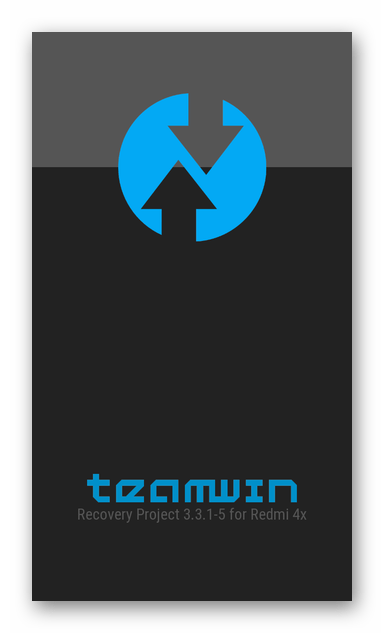 Xiaomi Redmi 4X TWRP - запуск рекавери после установки