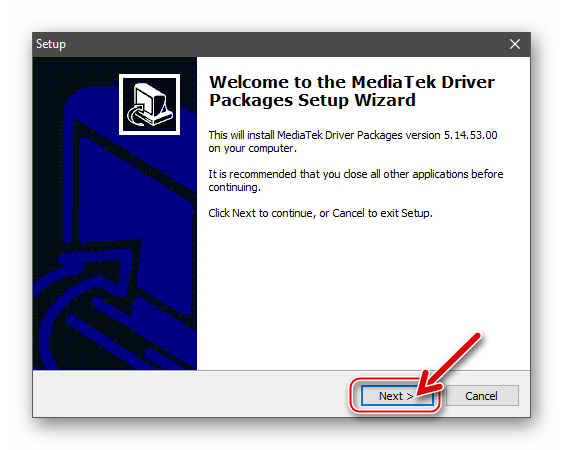 Xiaomi Redmi Note 3 MTK запуск мастера установки драйверов для прошивки