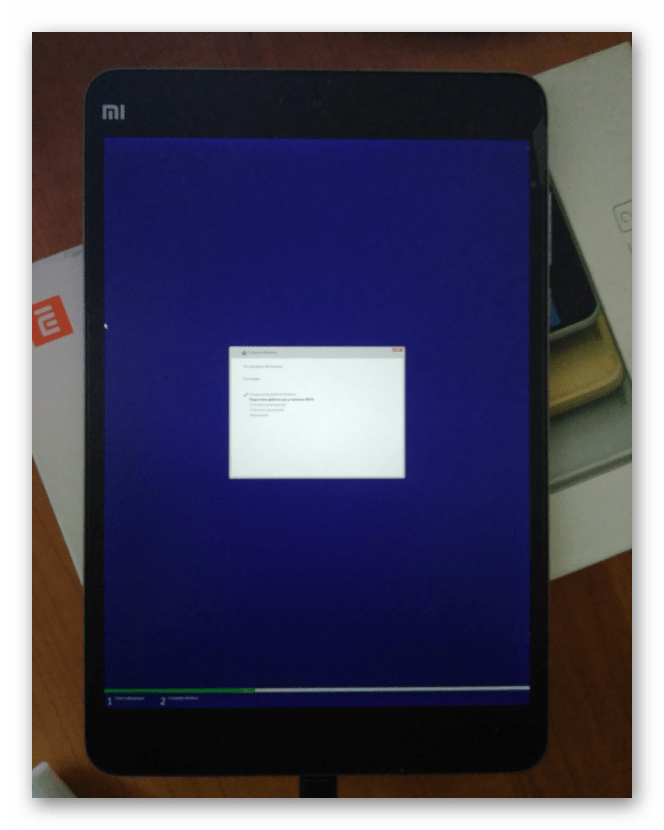 Xiaomi MiPad 2 процесс инсталляции Windows 10 длится более часа