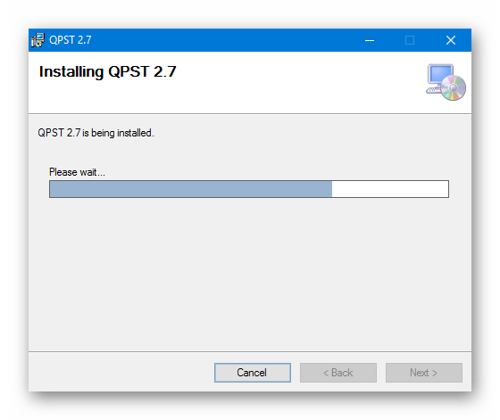 QFIL для Redmi 3S прогресс установки QPST
