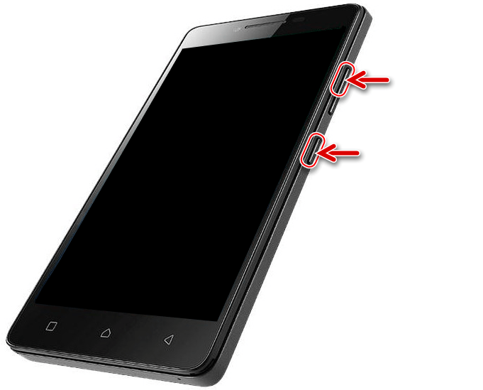 Lenovo A6010 запуск меню диагностики - Громкость + и Питание