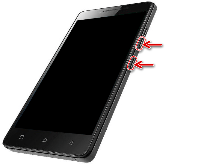 Lenovo A6010 запуск режима Фастбут - нажать и удерживать Громкость - и Питание