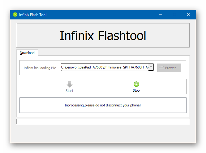 Lenovo IdeaPad A7600 Infinix Flashtool ожидание подключения девайса