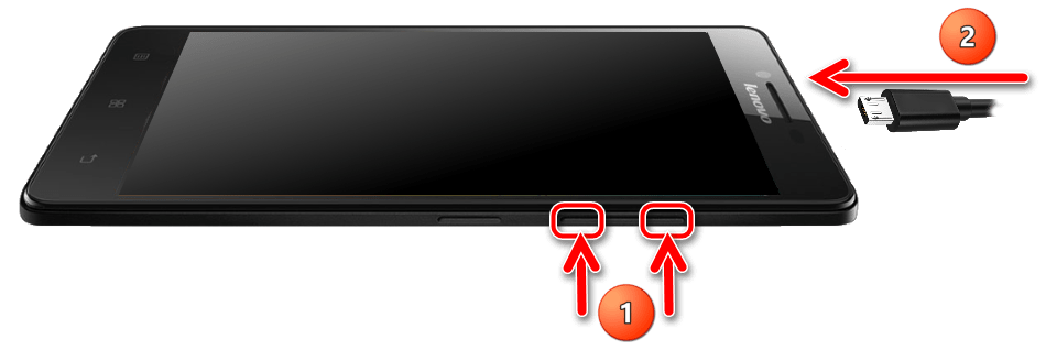 Lenovo A6000 подключение в режиме прошивки