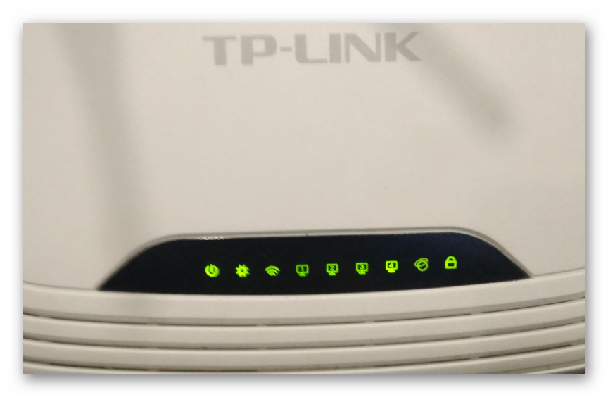 TP-Link TL-WR-740N сброс выполнен - индикация на корпусе роутера