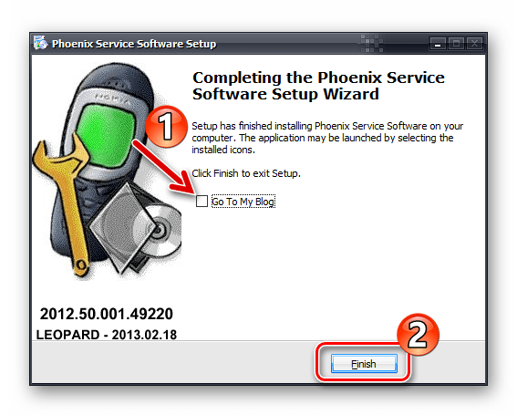 Nokia 6300 RM-217 завершение установки Phoenix Service Software