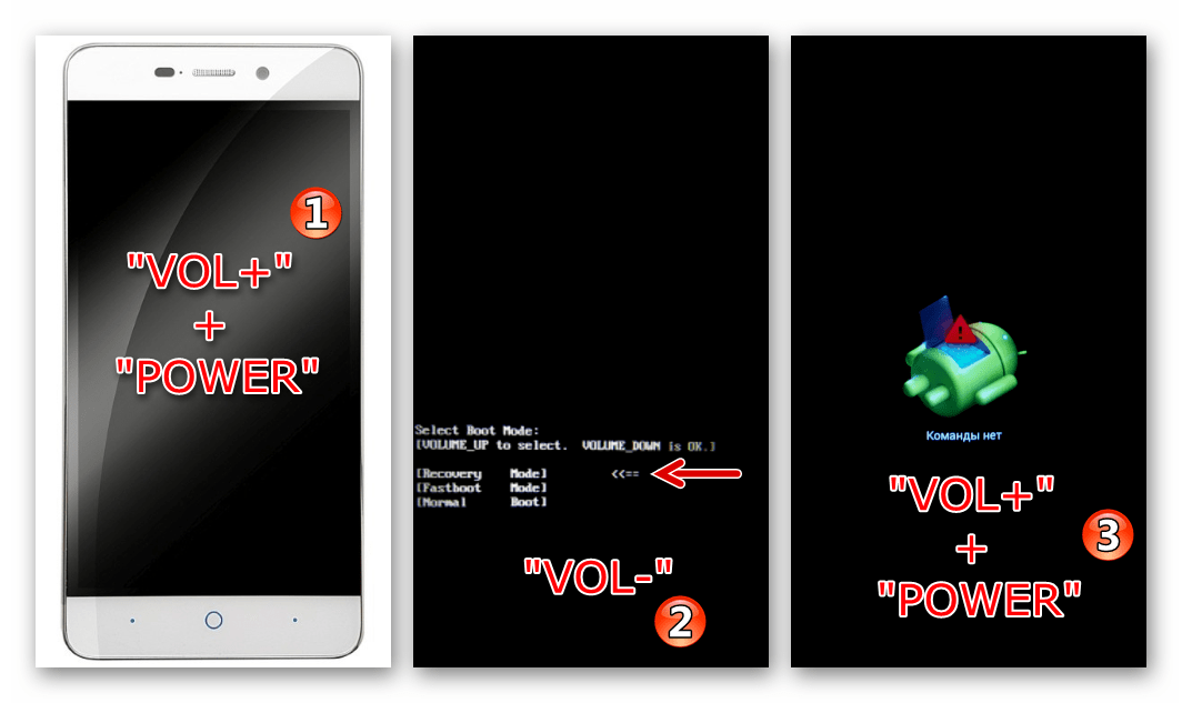 ZTE Blade X3 как войти в среду восстановления (рекавери) смартфона