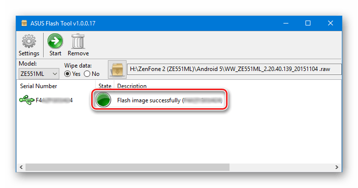 ASUS Zenfone 2 AFT успешная прошивка