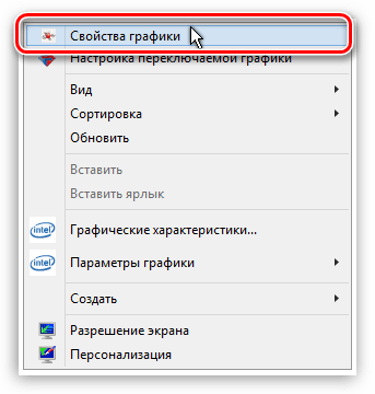 Доступ к AMD Catalist Control Center кликом правой кнопкой мыши по рабочему столу для переключении видеокарты в Windows