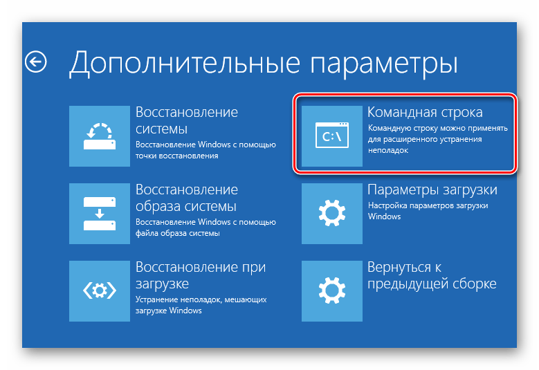 Командная строка до загрузки Windows