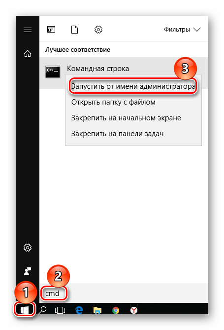 Запуск командной строки в Windows 7