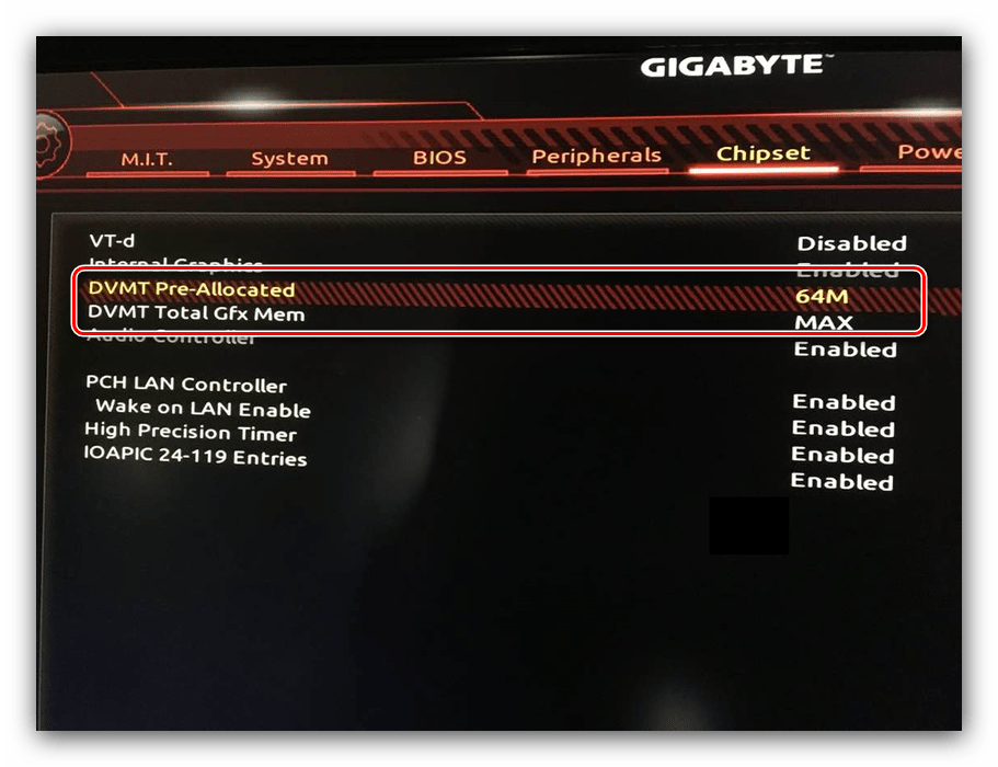 Память встроенного графического адаптера через UEFI BIOS материнских плат Gigabyte
