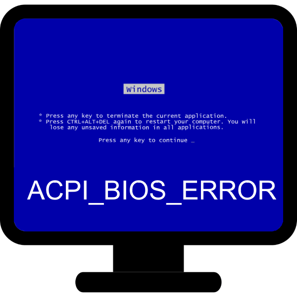 Як виправити ACPI BIOS ERROR