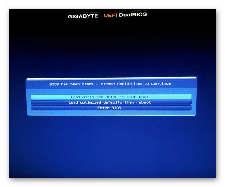 Диалоговое окно Load Optimized Defaults в Gigabyte UEFI DualBIOS