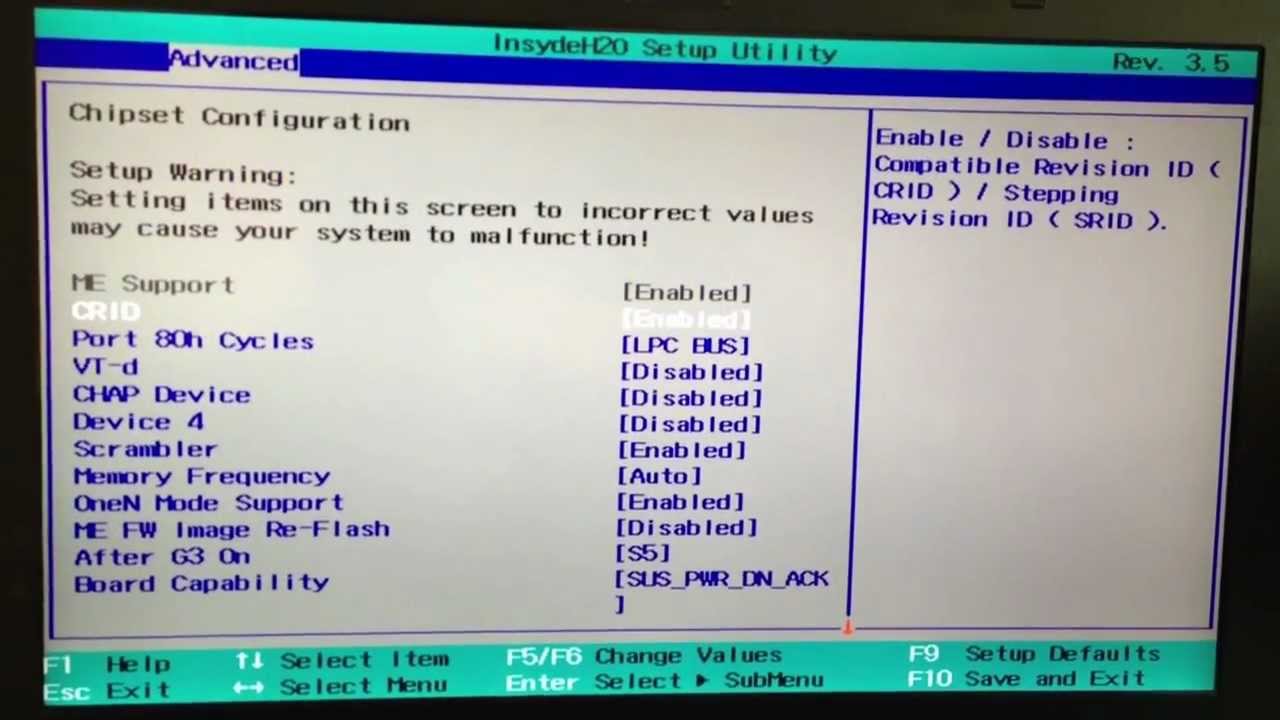 Sony Vaio BIOS