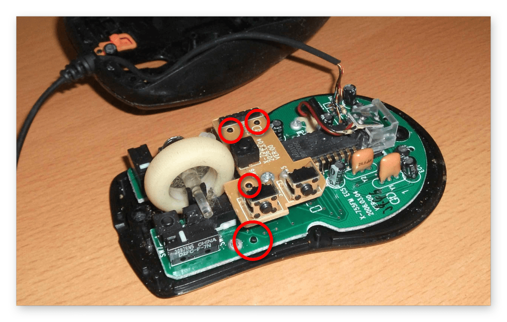 как разобрать компьютерную мышь-006