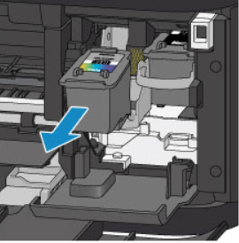 Правильное снятие картриджа с принтера Canon
