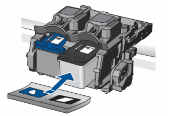 Установить новый картридж в принтер HP