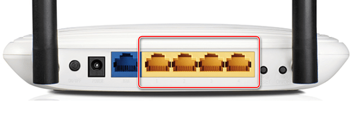 Порты LAN на роутере TP-Link