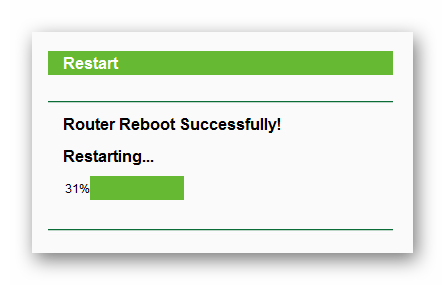 TP-LINK TL-WR702N _ Ручная настройка_Режим точки доступа_Процесс перезагрузки