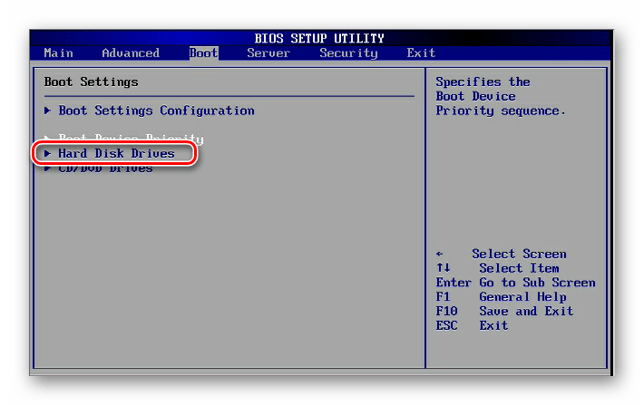 Hard Disk Drives в AMI BIOS